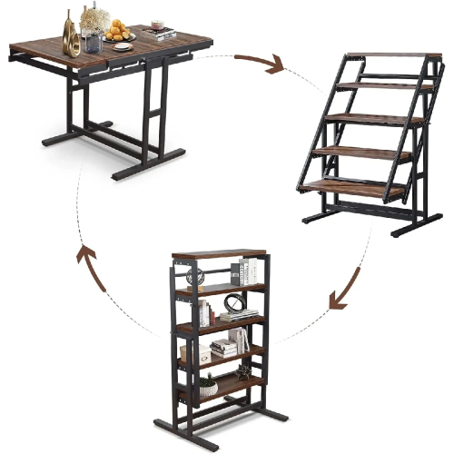 Last Day Clearance Only $29.99!Convertible 2 in 1 Shelf to Table