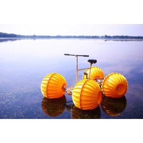 A bicycle-like watercraft for Joyful cycling in water
