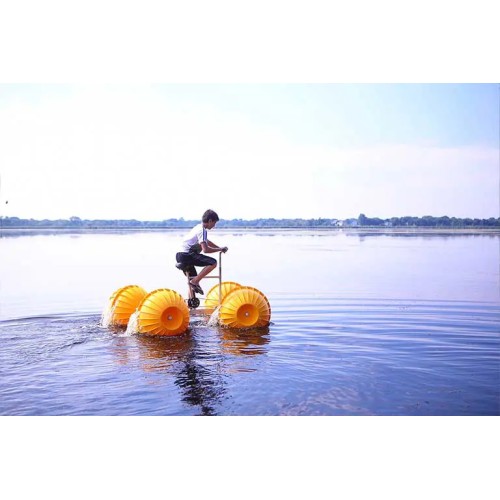 A bicycle-like watercraft for Joyful cycling in water