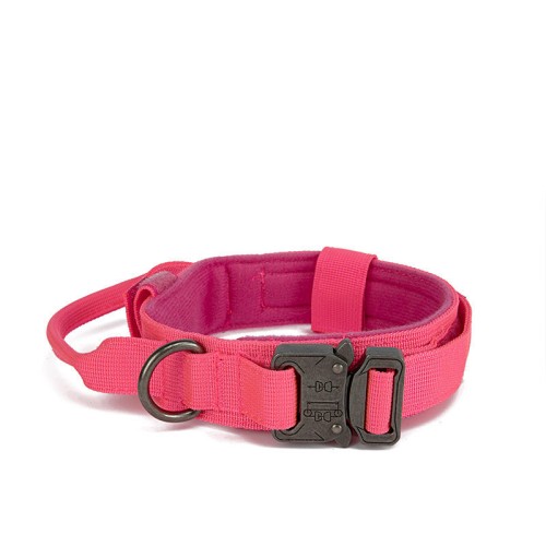 luxury Long training strong leather dog collar